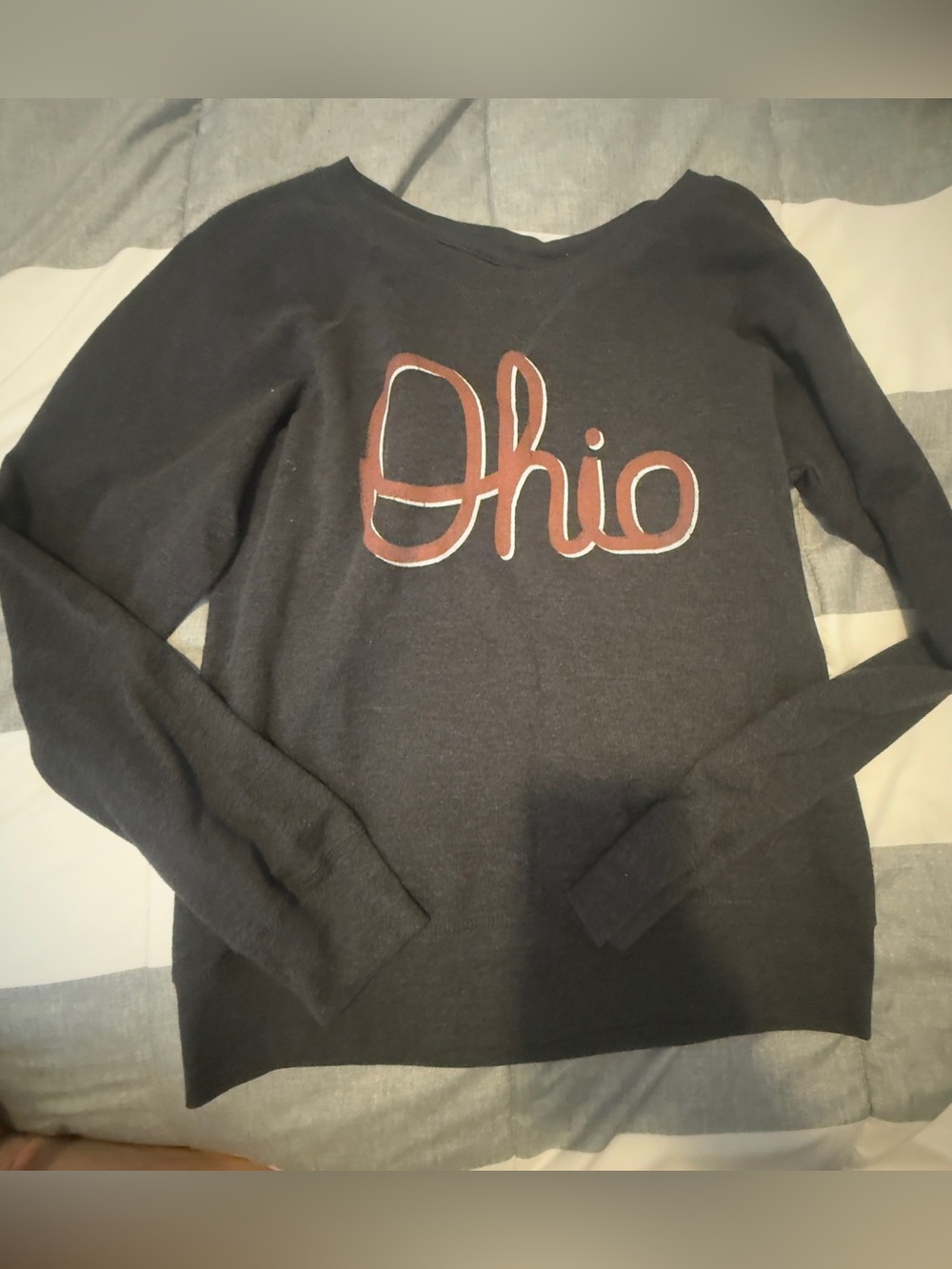 Black 'Ohio' Crewneck Sweater for Women